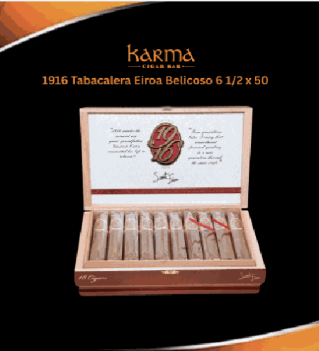 1916 Tabacalera Eiroa Belicoso 6 1/2 x 50