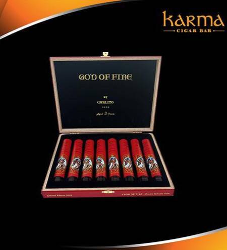 God of fire Carlito Double Robusto Tubo