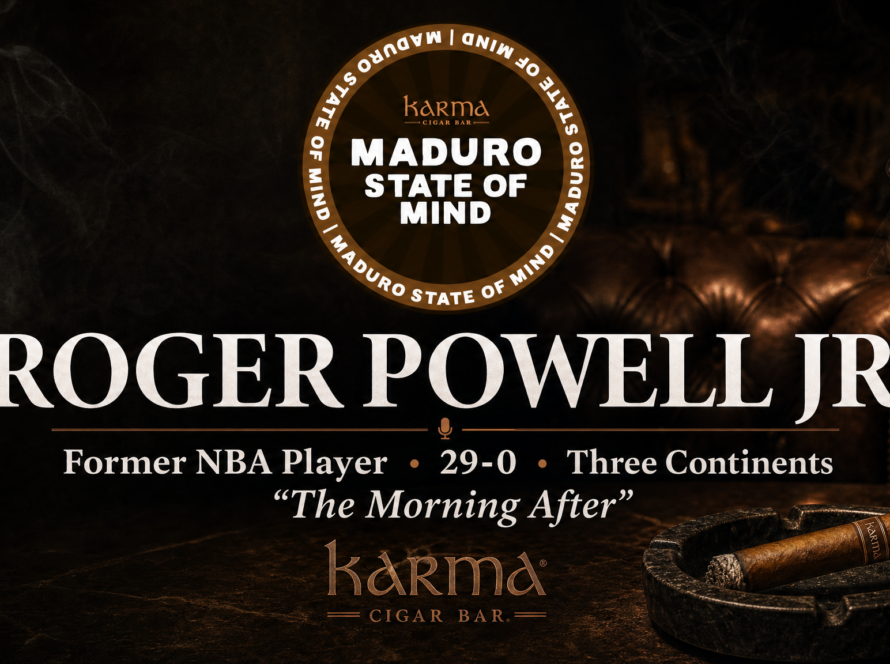 Roger Powell Jr former NBA player Maduro State of Mind Karma Cigar Bar Merrillville Indiana